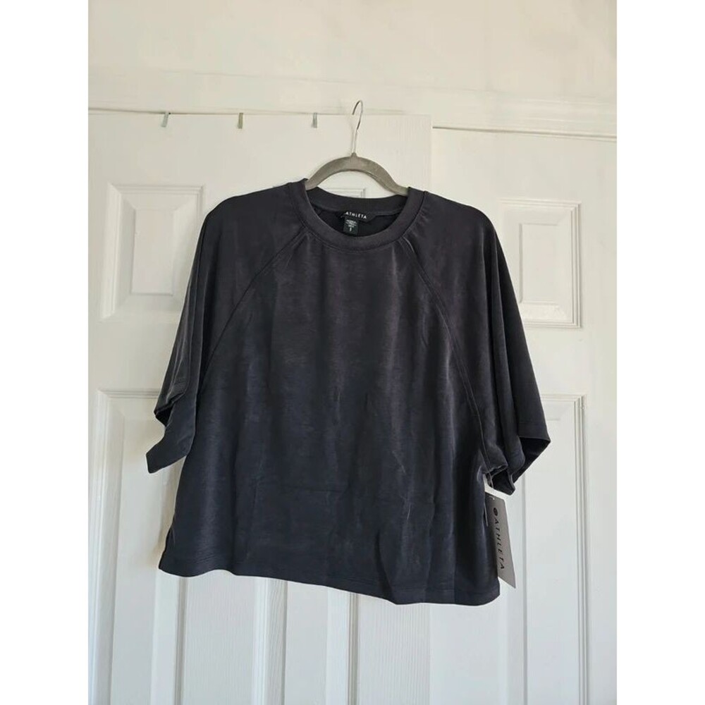 Athleta Seasoft Tee Black Small